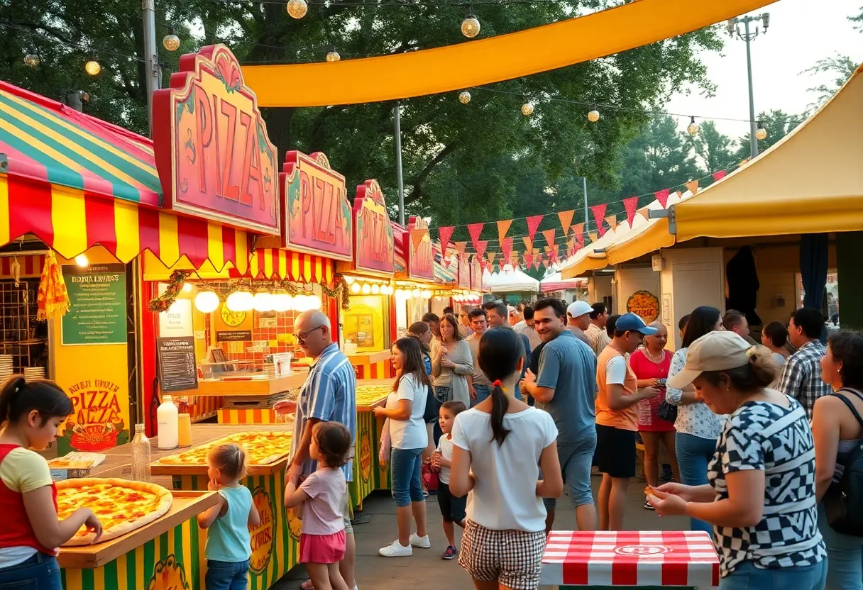 Families enjoying food at Charleston food festivals