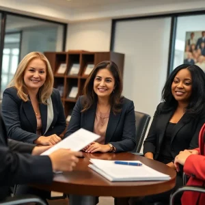 Bleecker Family Law team working together in an office