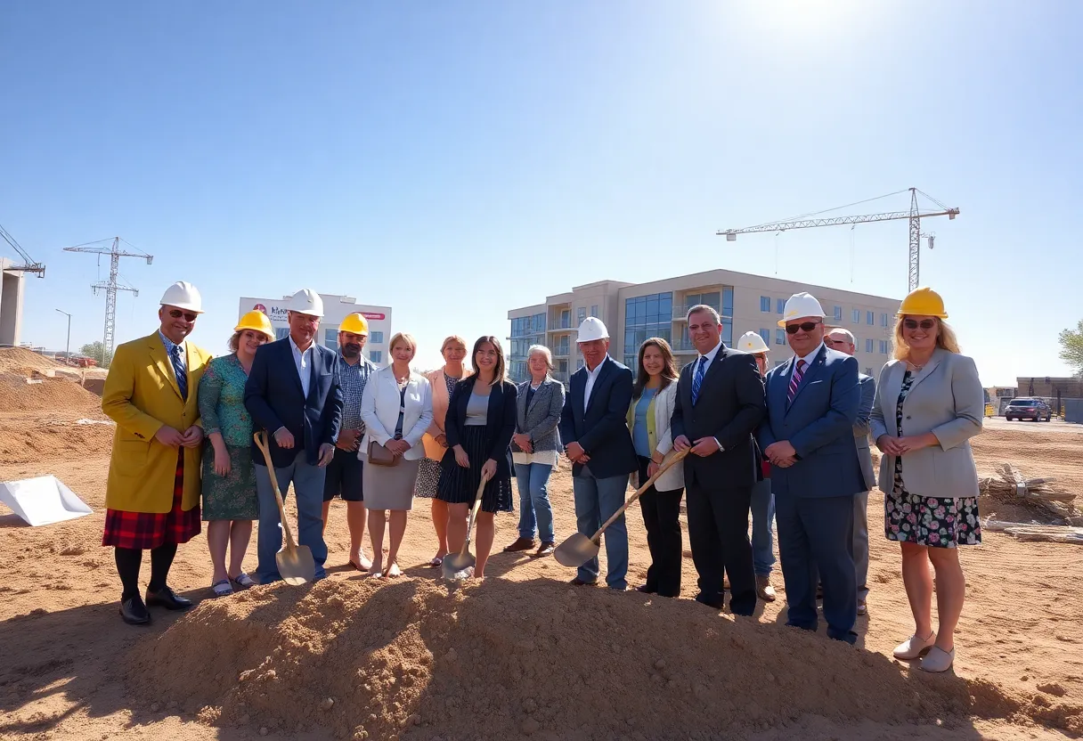 Groundbreaking ceremony for a new healthcare facility in St. George, South Carolina
